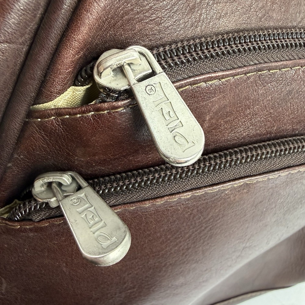 Piel Vintage Backpack Brown Leather Convertible Shoulder Bag Made In Colombia - Picture 12 of 15
